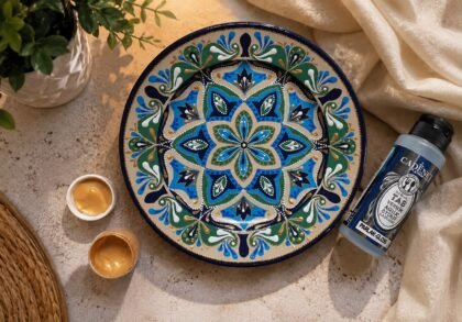 Hand-Painted Decorative Plate