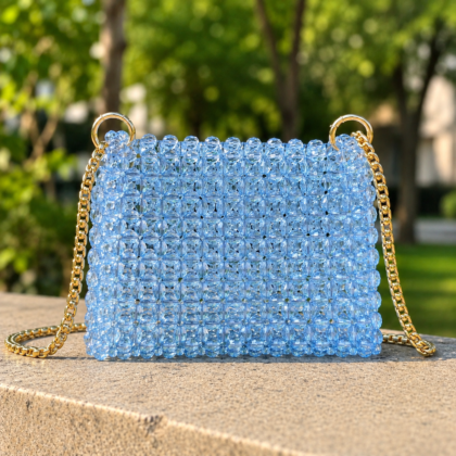 Handmade Crystal Beaded Shoulder Bag