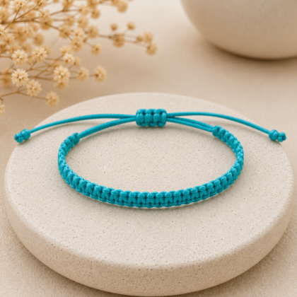 Turquoise Macramé Bracelet