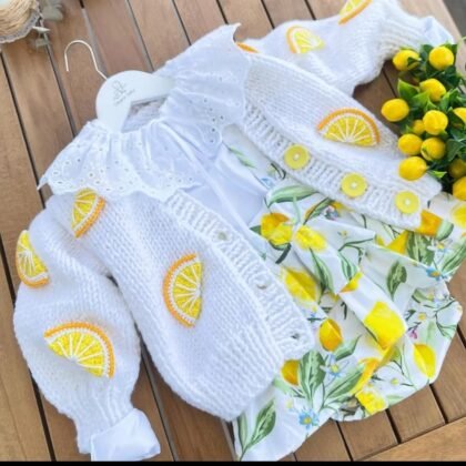 Handmade Knitted Children’s Jacket – Custom Colors & Sizes