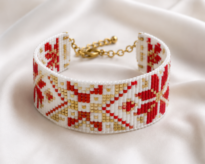 Miyuki Beaded Bracelet – 23 cm Adjustable Handwoven Jewelry