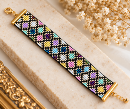 Handmade Miyuki Beaded Bracelet – Woven Multicolor Bracelet