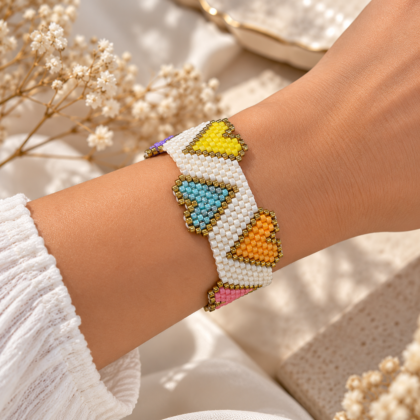 Handmade Miyuki Beaded Bracelet – Woven Multicolor Bracelet